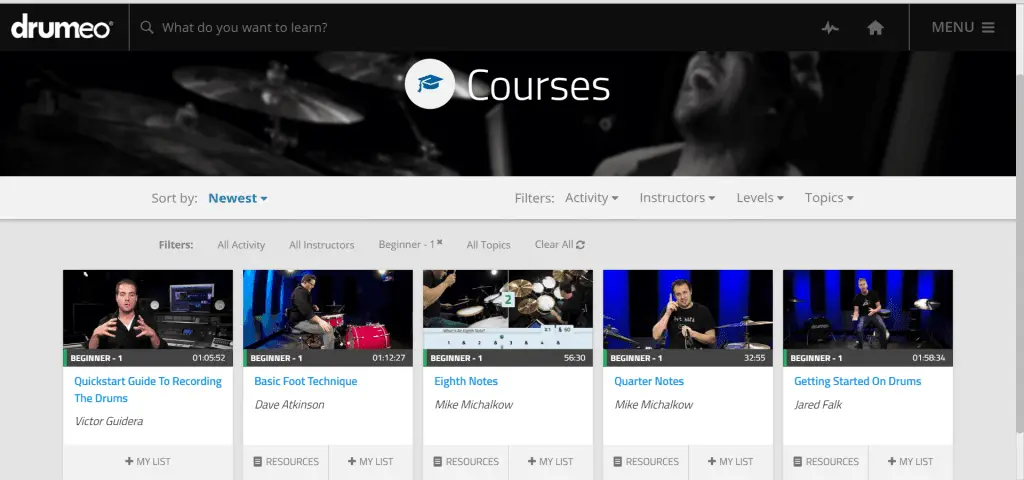drumeo Video Courses