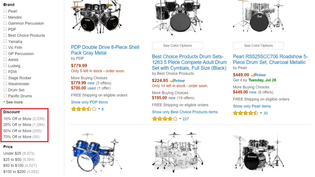 discount drum sets