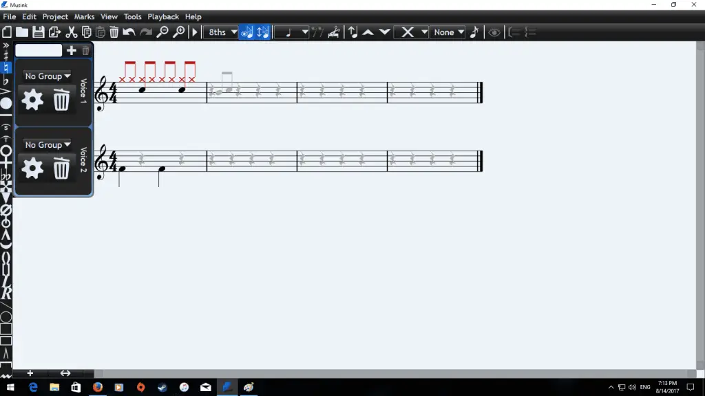 writing drum sheets in musink part 2
