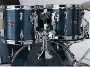 This photo shows the hairline blue details for the Tama Imperialstar Review.