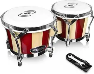 Pyle Handcrafted Bongo Drums