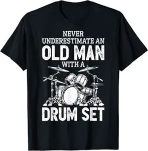 Old Man With A Drum Set